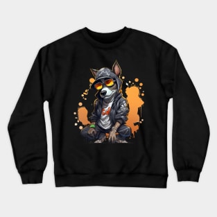 Cool Graffitti Doggy Dog Crewneck Sweatshirt